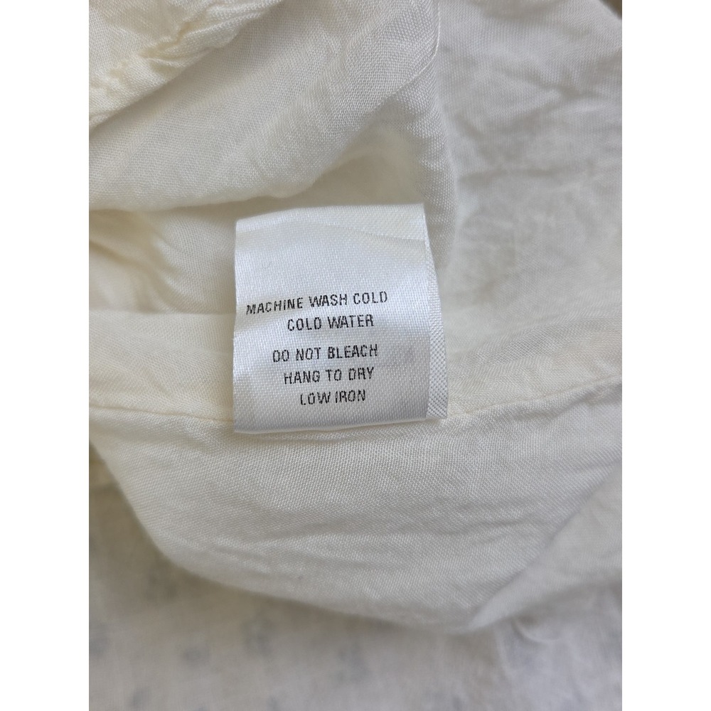 Karlie Floral Embroidered Cotton Gauze Tiered Midi Dress Calico - Size Small - Picture 12 of 14